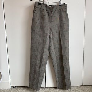 Aritzia plaid trousers